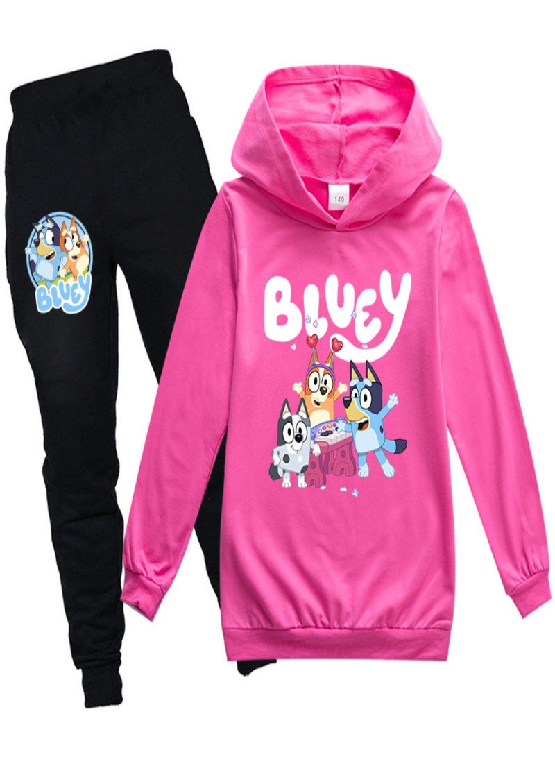 BLUEY Unisex long Sleeve Stylish Top hoodie cotton sweatshirts for Boys Girls Kid Children - Image 1