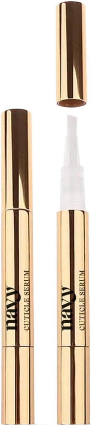 Navy Cuticle Oil Pen 4ml Hydrating Nail Cuticle Pen with Collagen Jojoba Argan Oil Travel Size Cuticle Oil Pen Refillable Nourishing Cuticle Oil Pens for Nails Treatment Made in UK