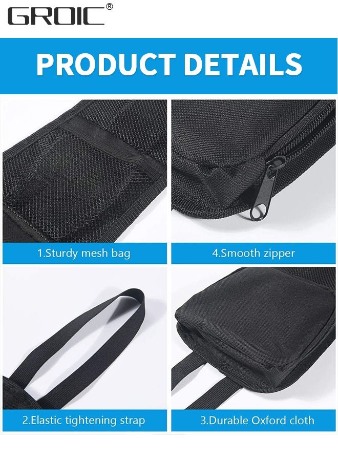 GROIC Car Seat Side Organizer, Auto Storage Hanging Bag,Stuff Holder with Mesh Pocket for Cars, SUV & Truck,Hanging Tissue Box Dispenser Bag,Vehicle-mounted Bag - Image 3