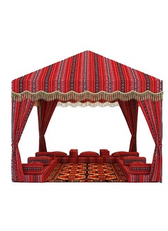 GO2CAMPS Arabic Sadu Mat Foldable(1.5 x 2.5 Mtr)Majlis Mat,Sadu Rug Material,Majlis Carpet,Outdoor Camping Mat,Camping Carpet,Majlis Mat,Sadu Carpet,Picnic Mat Multicolours  - Image 4