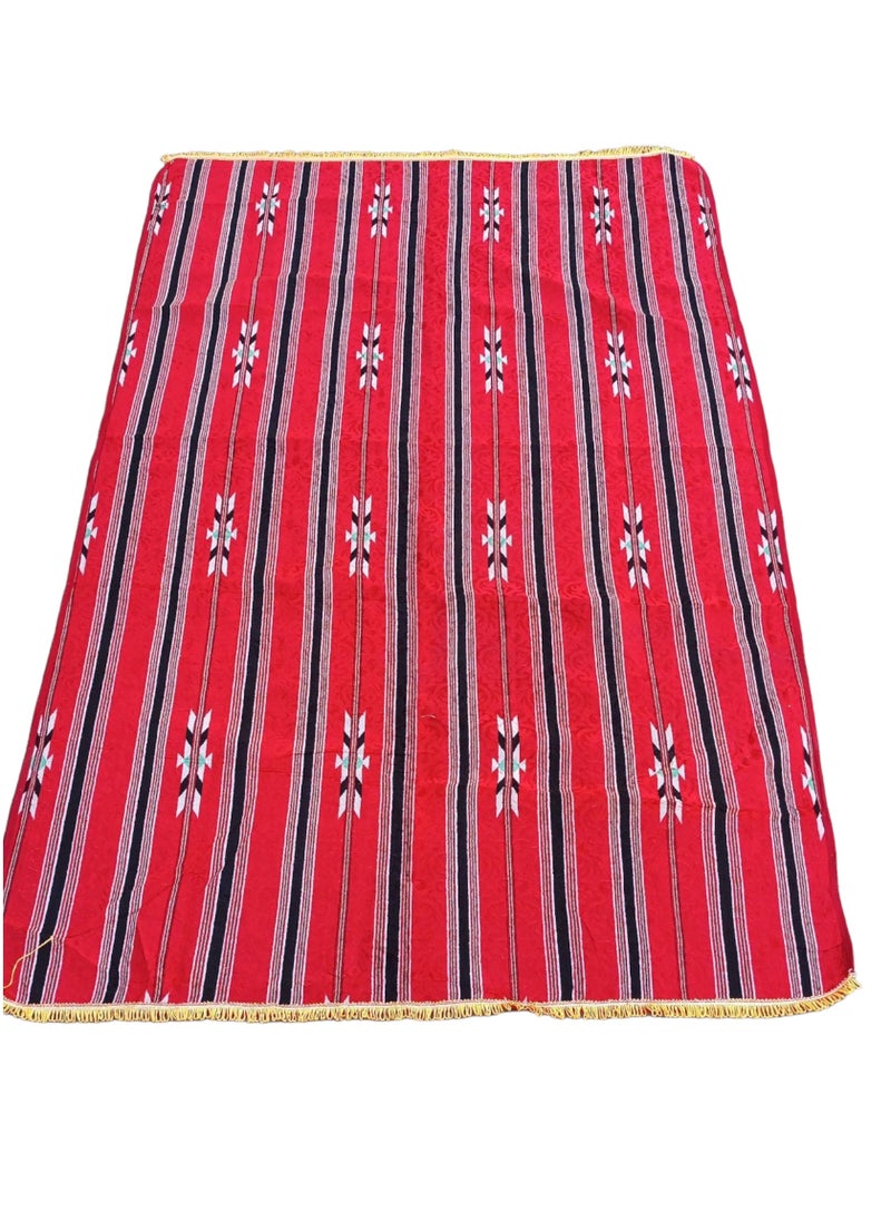 GO2CAMPS Arabic Sadu Mat Foldable(1.5 x 2.5 Mtr)Majlis Mat,Sadu Rug Material,Majlis Carpet,Outdoor Camping Mat,Camping Carpet,Majlis Mat,Sadu Carpet,Picnic Mat Multicolours  - Image 2