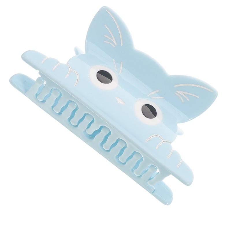 Cat Hair Clips: Cute Animal Jaw Barrettes For Girls Acetate Non- Jaw Hair Accessories Toddler Decorative Clips For Bun Styling - Image 5