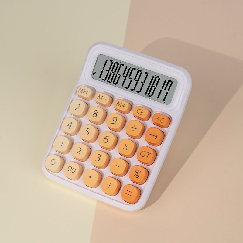 Color Mechanical Keyboard Calculator Dopamine Color High-Looking Internet Celebrity Office Computer Financial Special Calculator - Image 1