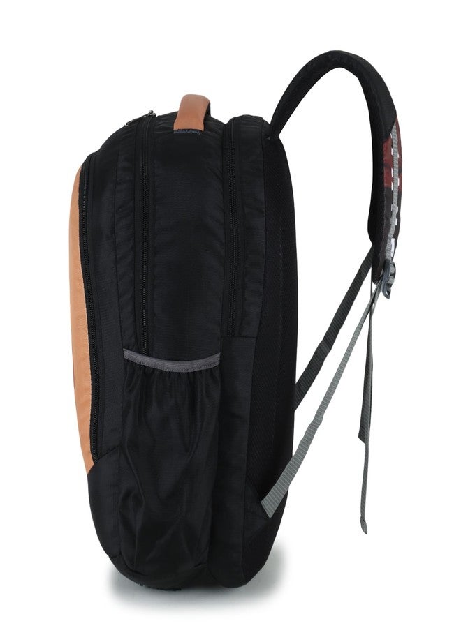 SKUGG Water Resistant Laptop Backpack/Casual Backpack/Daypack/Travel Backpack/College Bag For Men/Women With Bottle Pocket & Padded Shoulder Strap-(Black) - Image 4