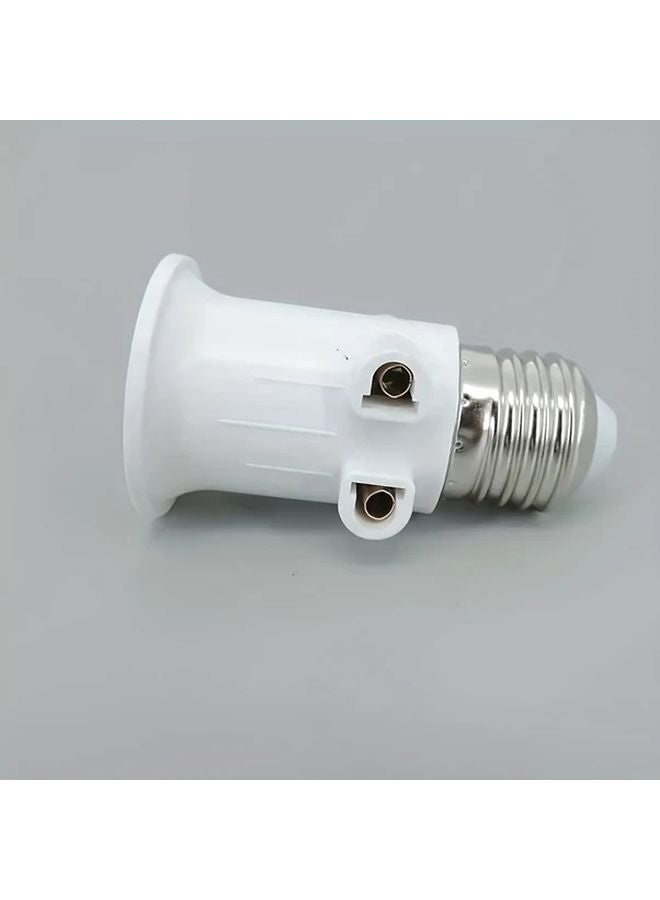 2pcs E27 Bulb Adapter Socket Lamp Holder Plug Connector White Split Flame Head Converter - Image 5