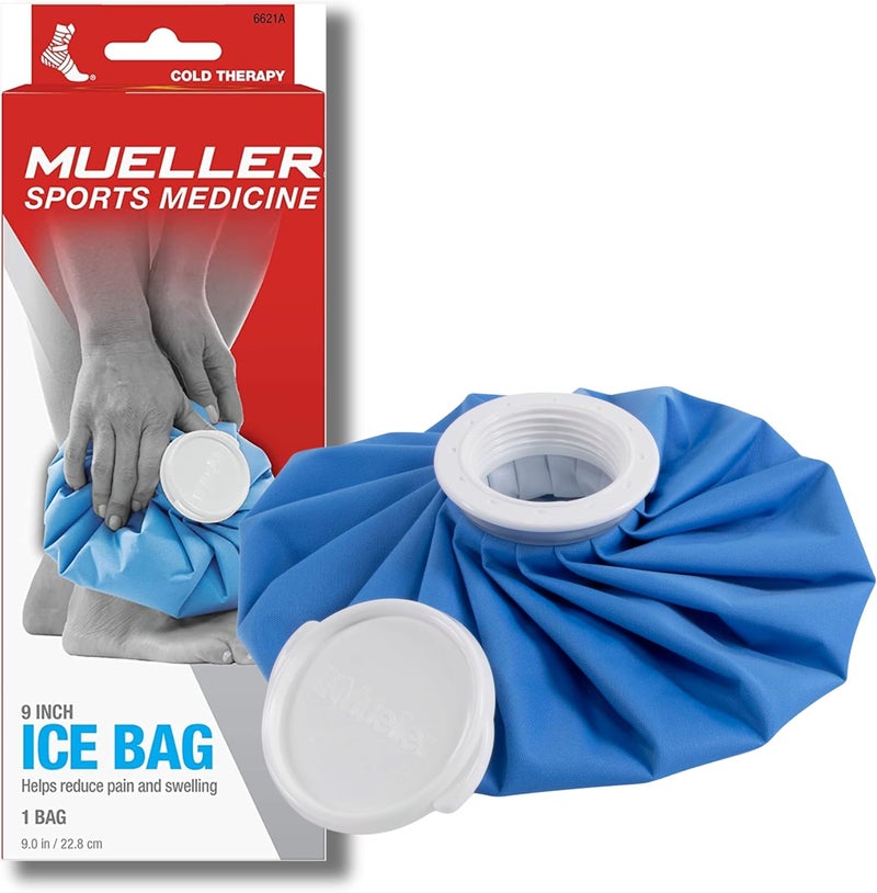Mueller Reusable 9 Inch Ice Pack | Helps Reduce Pain & Swelling | Latex-Free, Extra Wide Opening,Leakage-Proof, 1-Bag - Image 1