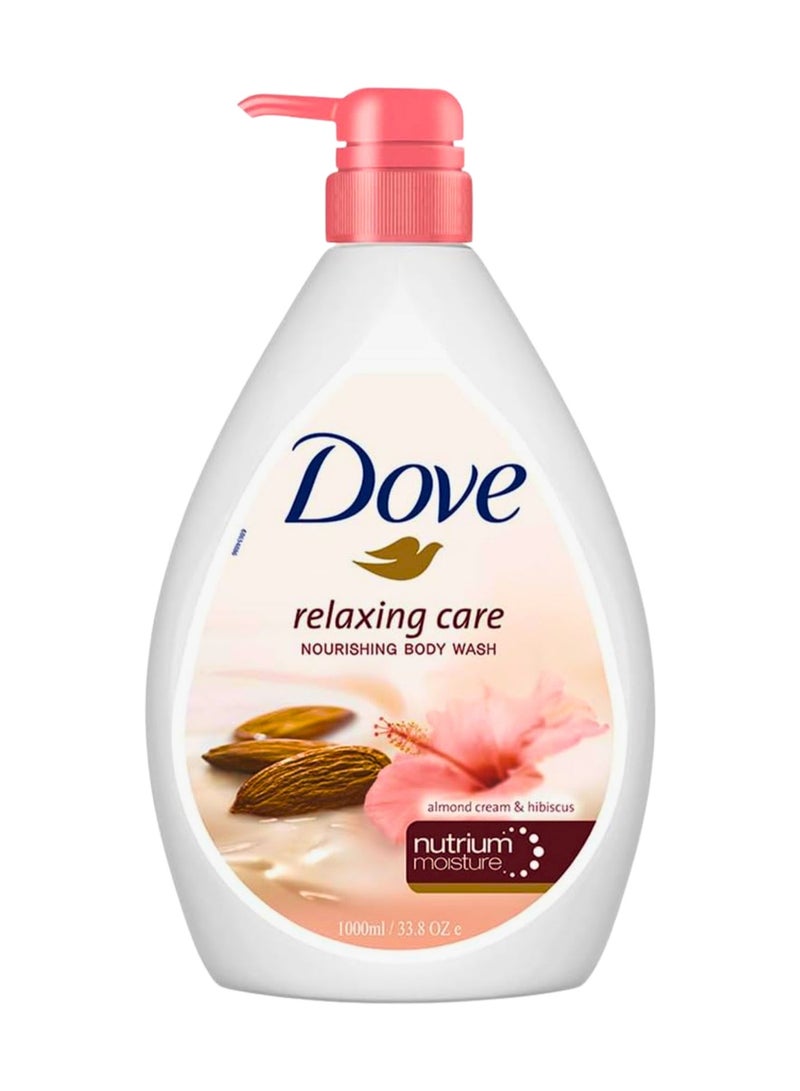 Dove Relaxing Care Almond Cream & Hibiscus Nourishing Body Wash 1000ml - Image 1