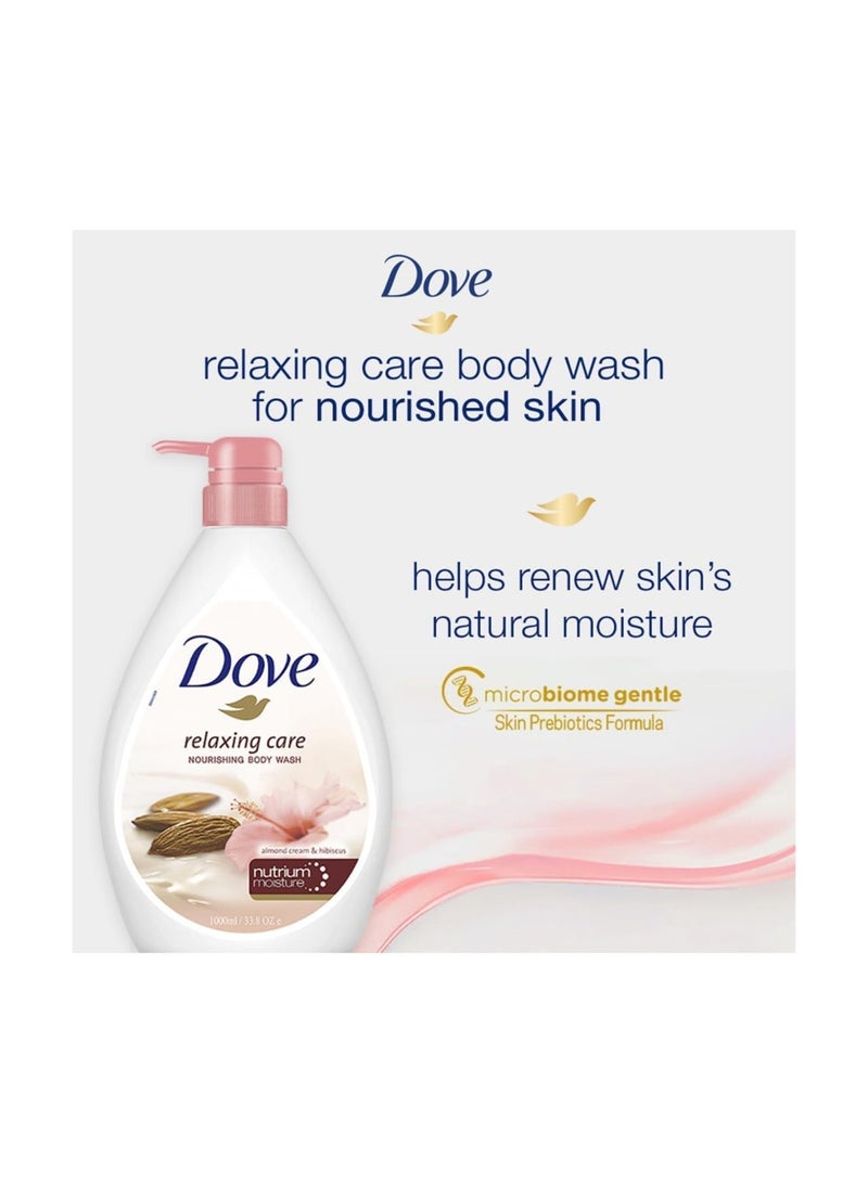 Dove Relaxing Care Almond Cream & Hibiscus Nourishing Body Wash 1000ml - Image 5