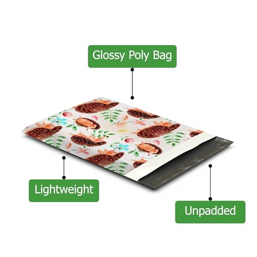 Pro Supply Global 10x13 (100) Hedgehogs Designer Poly Mailers Shipping Envelopes Premium Printed Bags - Image 3