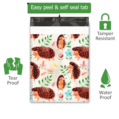Pro Supply Global 10x13 (100) Hedgehogs Designer Poly Mailers Shipping Envelopes Premium Printed Bags - Image 2