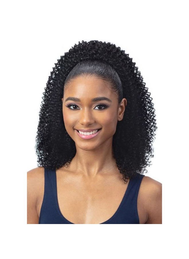 FREE TRESS Freetress Organique Ponytail Bohemian Curl 14" (1B)  - Image 3