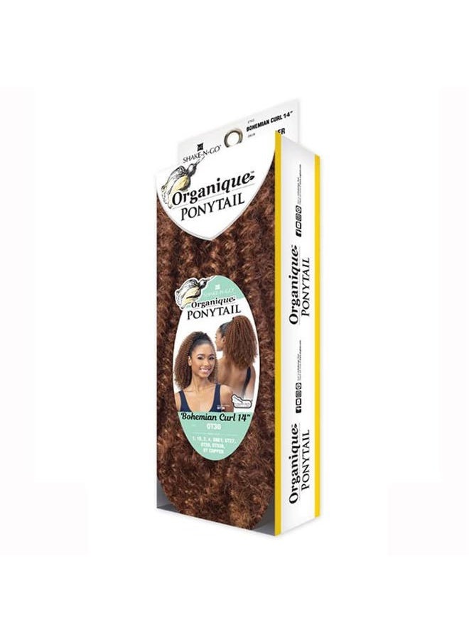 FREE TRESS Freetress Organique Ponytail Bohemian Curl 14" (1B)  - Image 4