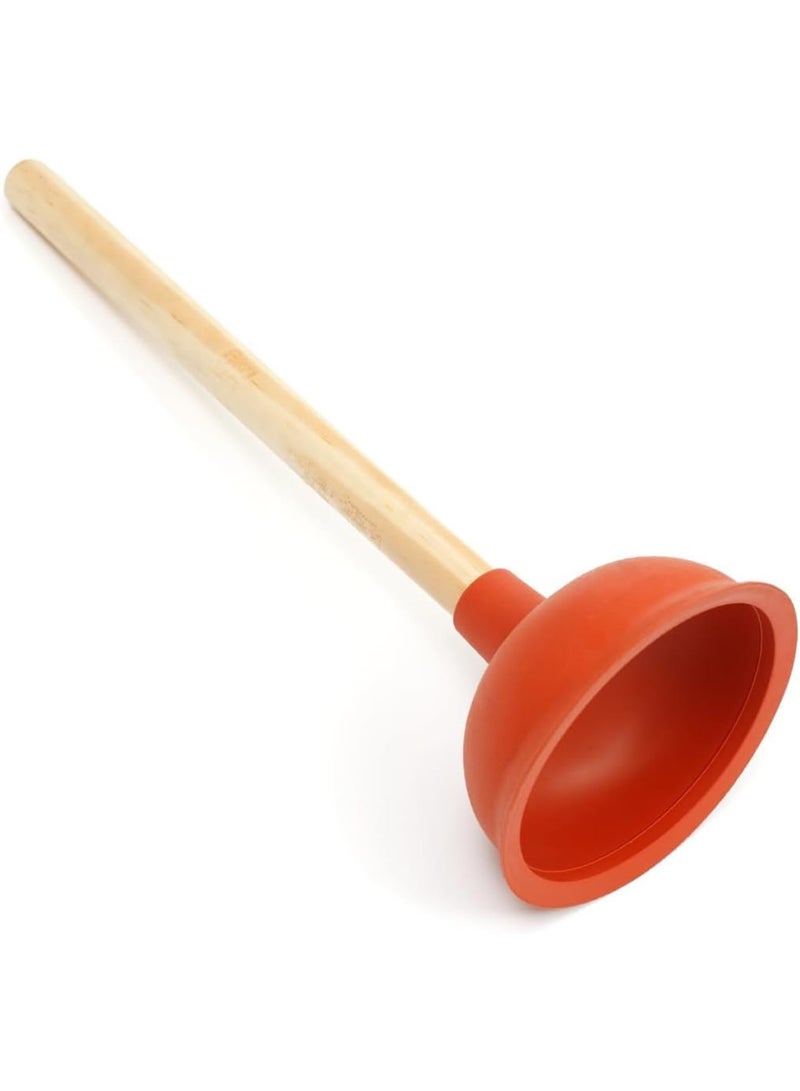 Cobest Sink Plunger, 3 Pcs Sink Plunger Kitchen Sink Unblocker Heavy Duty Unblocking Effective Tool, with 9¬î Wooden Handle, Oilet Pump Unblocker for Kitchen, Sink, Shower and Floor Drains - Image 1