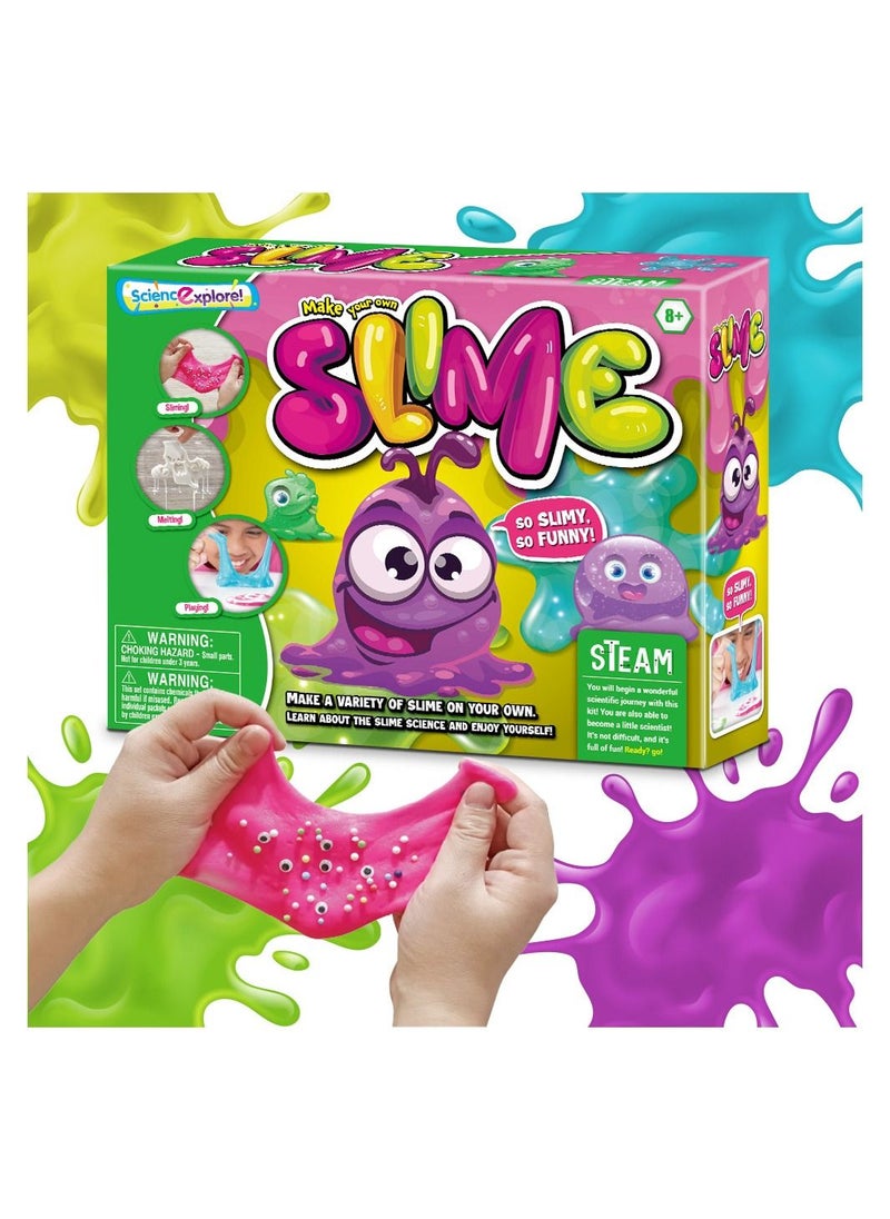 Cutie Cute Science Explore Slime Kits Chemistry Set For Kids 8+ Science Experiments Make Your own Slime lab Kit Great Gifts for Girls and Boys  - Image 1