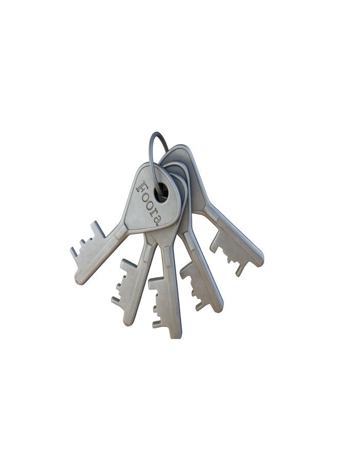 Foora Atoot 60mm Lock with 5 Keys (Pack of 2) | Strong Security Padlock - Image 3