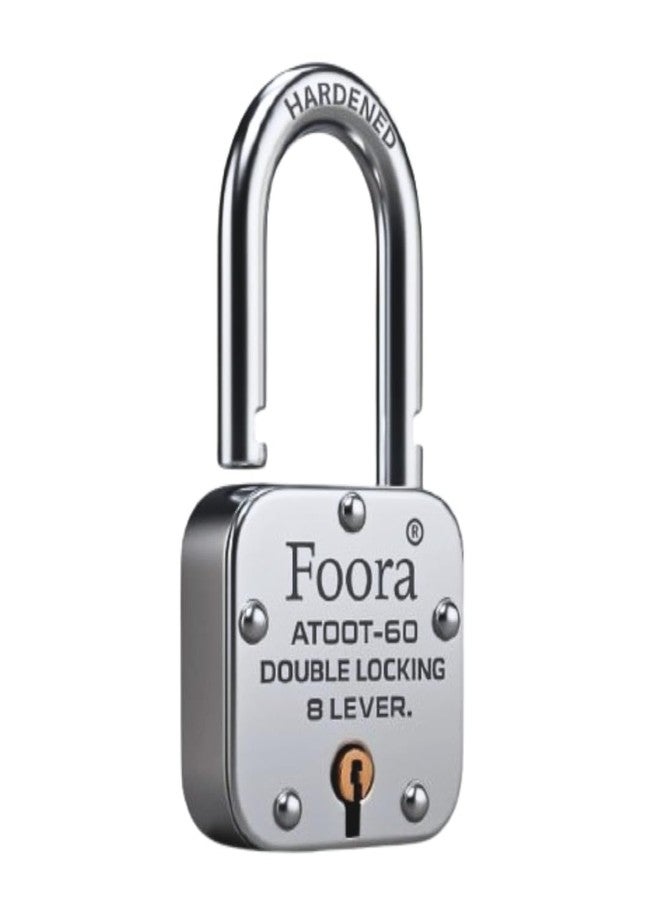 Foora Atoot 60mm Lock with 5 Keys (Pack of 2) | Strong Security Padlock - Image 2