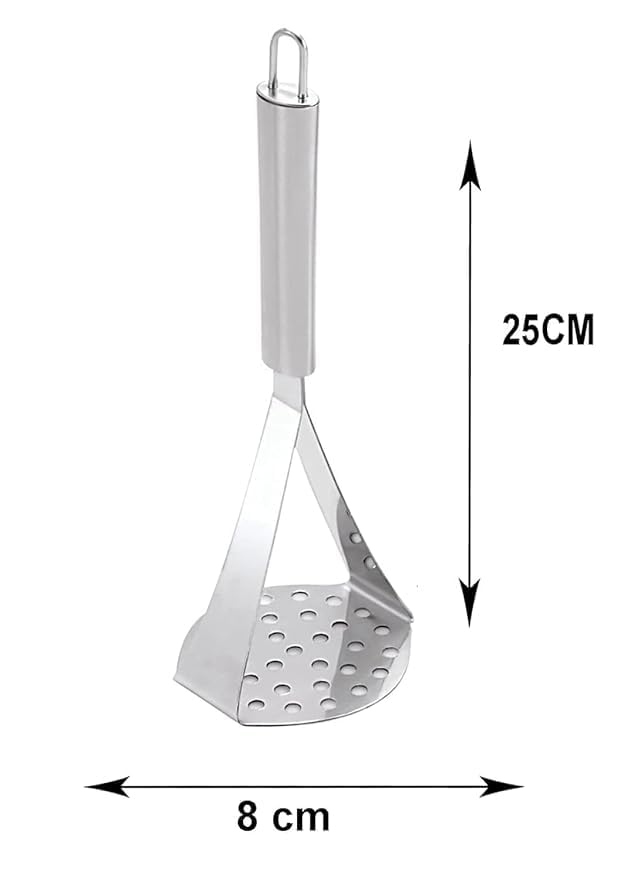 Brunchy Premium Stainless Steel Lemon Squeezer & Masher Combo | Heavy Duty | Rust-Proof | Easy to Clean | Multipurpose Manual Citrus Juicer & Vegetable/Potato Masher for Kitchen Use - Image 3