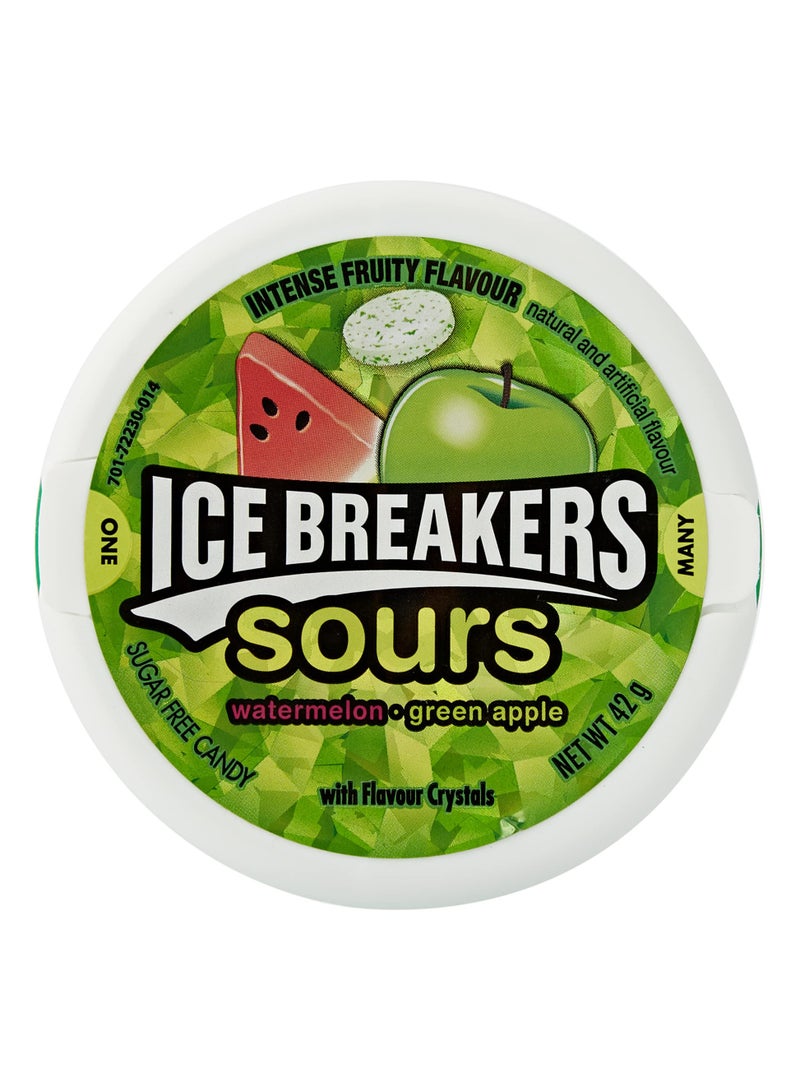 Ice breakers Watermelon And Green Apple Sour Candy 42g - Image 1
