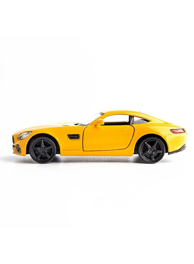 RMZ City 1:36 Scale Diecasting Alloy Car Model Mercedes-Benz AMG GTS Car Model Toy Car Pull Back Vehicles Toy Car for Toddlers Kids Boys Girls Gift (Yellow) - Image 5