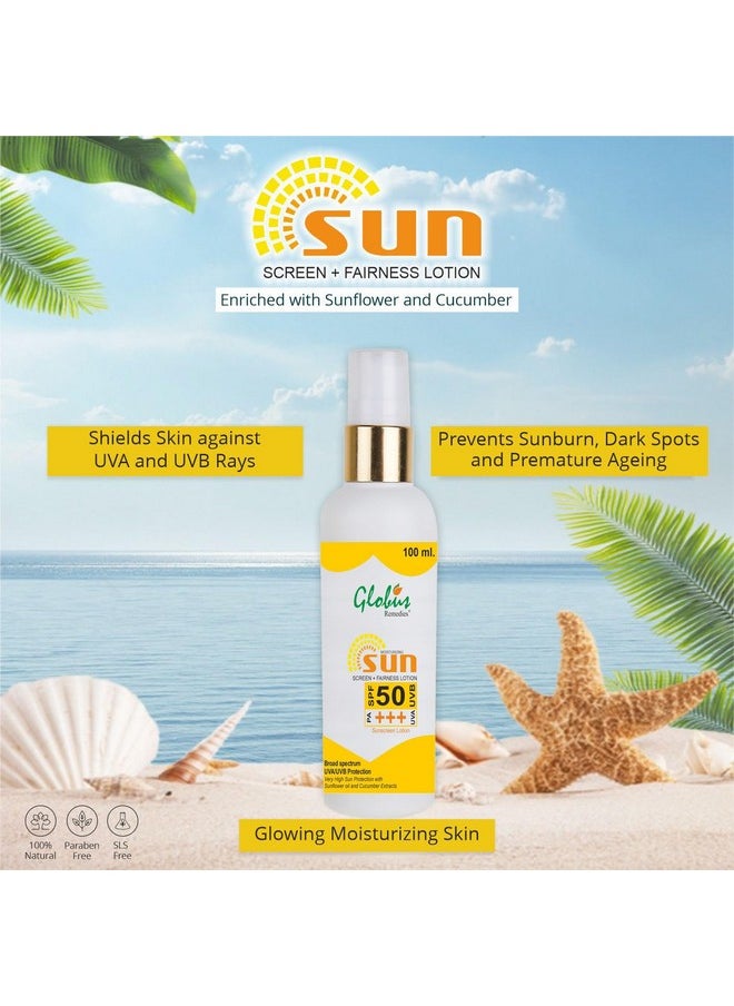 Globus Remedies Summer Sizzle Set - Sunscreen Lotion SPF 50++ 100 ml & Vitamin C & Hyaluronic Acid Face Wash 100 ml - pzsku/ZD28B851888A85CA25D7FZ/45/_/1738307002/b387a61b-4f64-493e-abf2-fe5470f0212b