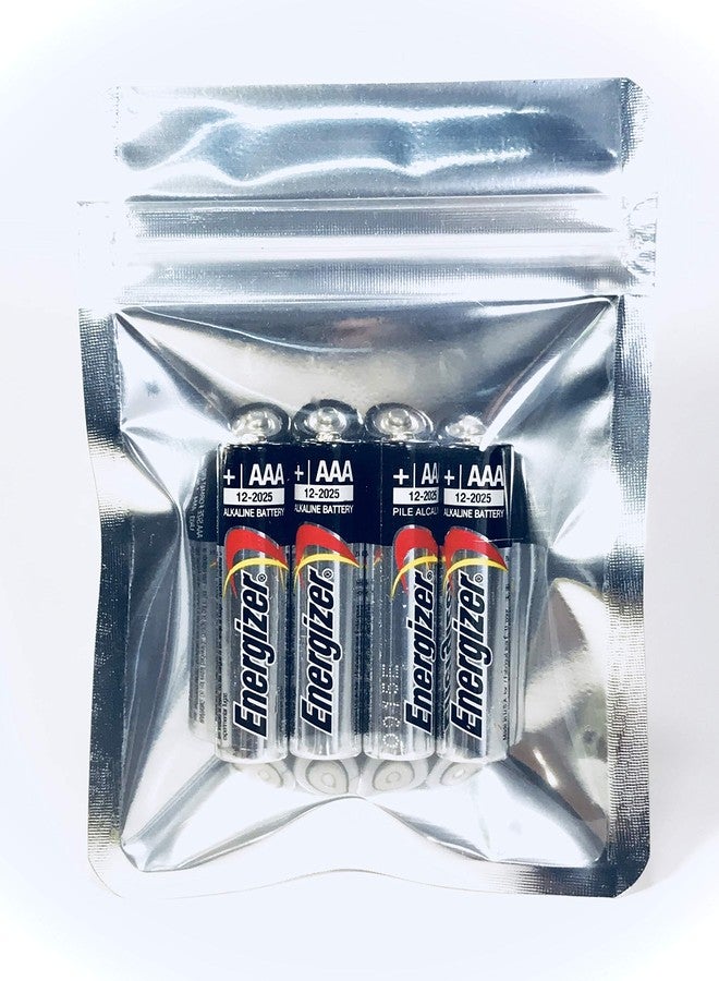 ROYPACK 100 pk Mini Mylar Smell Proof Resealable Ziplock Pill Packs 3 1/4" x 4 1/4”, Thick 4 mil Storage Bags, Foil Pouch. Medicine, Travel, Sample and Display Baggies. ROYPACK - Image 5