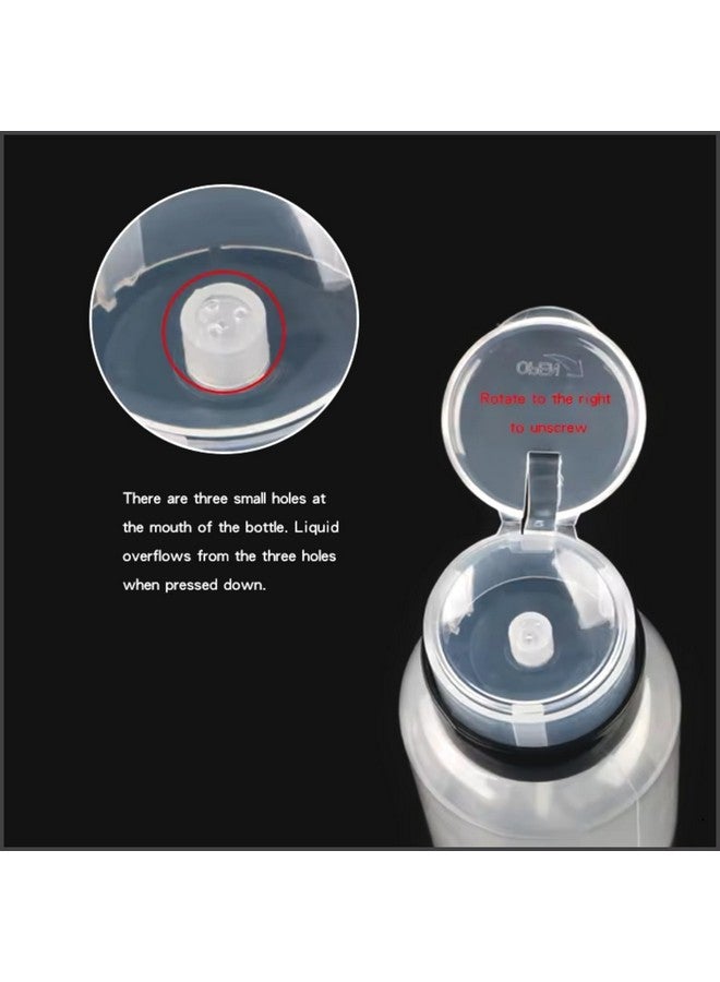Hair Line Professional Empty Plastic Refillable Lockable Dispensing Storage Press Pumping Bottle With Twist Lock Flip Cap White 100Ml Pack Of 1 - Image 4