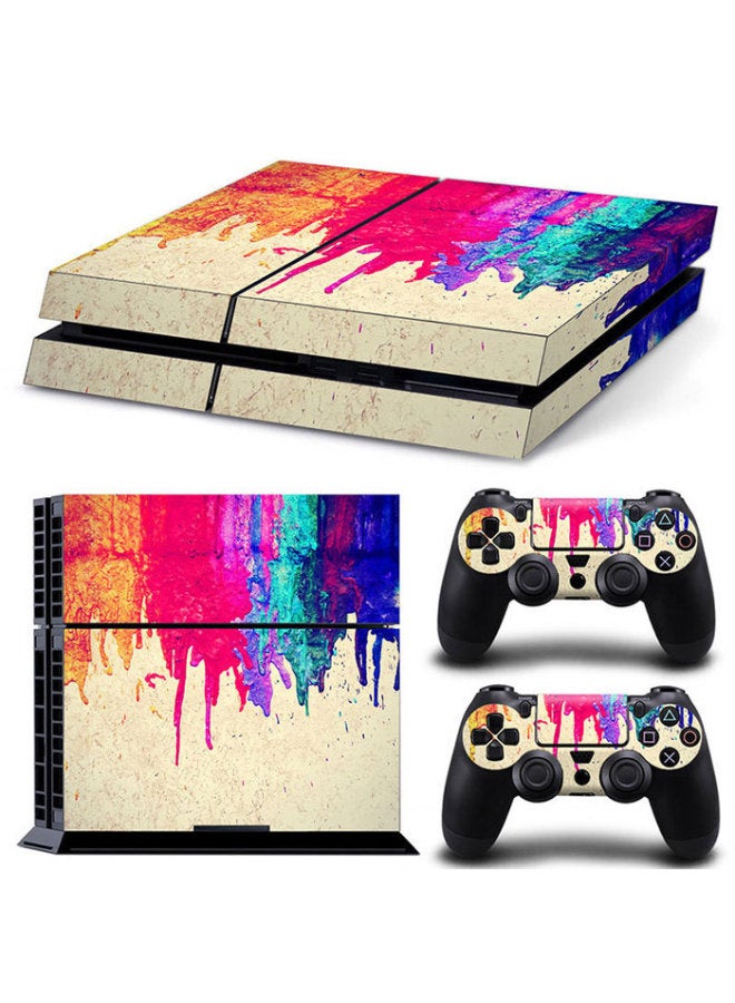 Ps4 Film Ps4 Old Model Type 10 11 Type 12 Sticker Ps4 Body Sticker Ps4 Pain Sticker Personalized Trendyy Sticker-Color:TN-PS4-7166  - Image 5