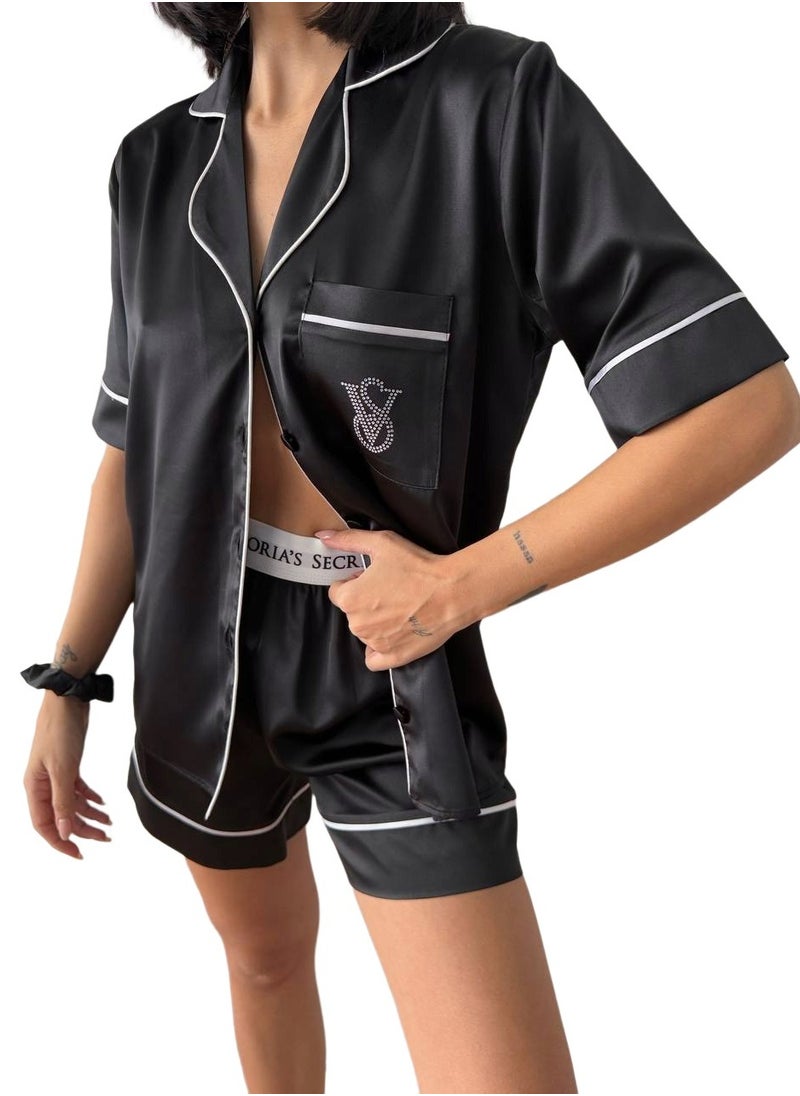 Victoria Secret  Silk Satin Pajama Set - pzsku/ZD28B9C31F8E1F3A95A7DZ/45/_/1740513010/24a22642-5644-425f-82f3-40fdf1cc463c