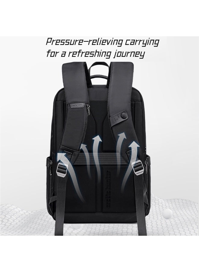 ARCTIC HUNTER Travel Backpack 20 L Durable Premium Water-resistant Shoulder Laptop Daypack for Office Business Travel College School, B00807, Black - Image 4