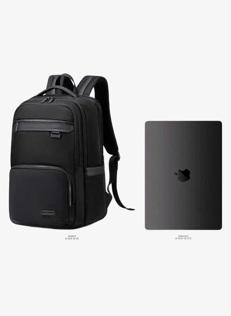 ARCTIC HUNTER Travel Backpack 20 L Durable Premium Water-resistant Shoulder Laptop Daypack for Office Business Travel College School, B00807, Black - Image 3