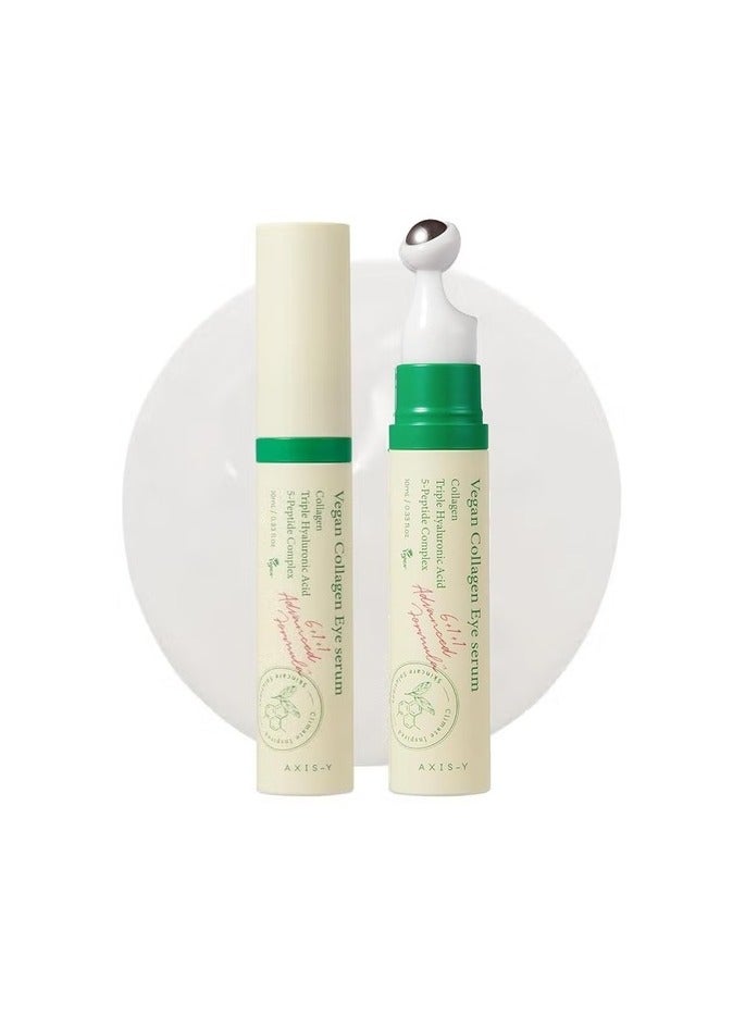 مصل العيون الكولاجين المحور y مع حمض الهيالورونيك الثلاثي ومجمع الببتيد 5 | رعاية التجاعيد ، الحد من الخط الرفيع ، تفتيح | نباتي وخالي من القسوة العناية بالبشرة الكورية | 10 مل / 0.33 فلوريدا. أوز. - Image 1