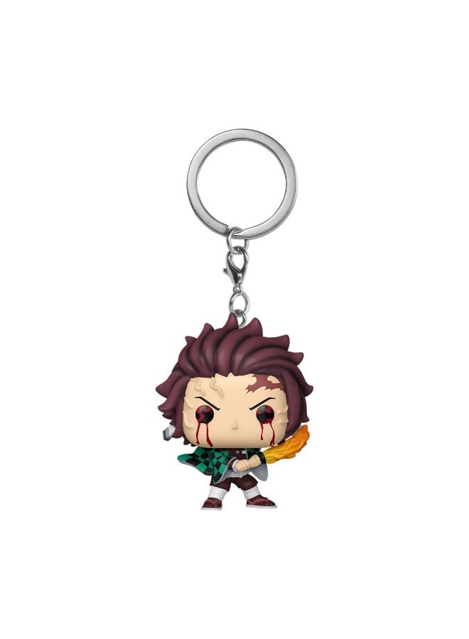 Funko Pocket POP! Demon Slayer Tanjiro Kamado (Sun Breathing) Vinyl Keychain (10.2 cm) - Image 2