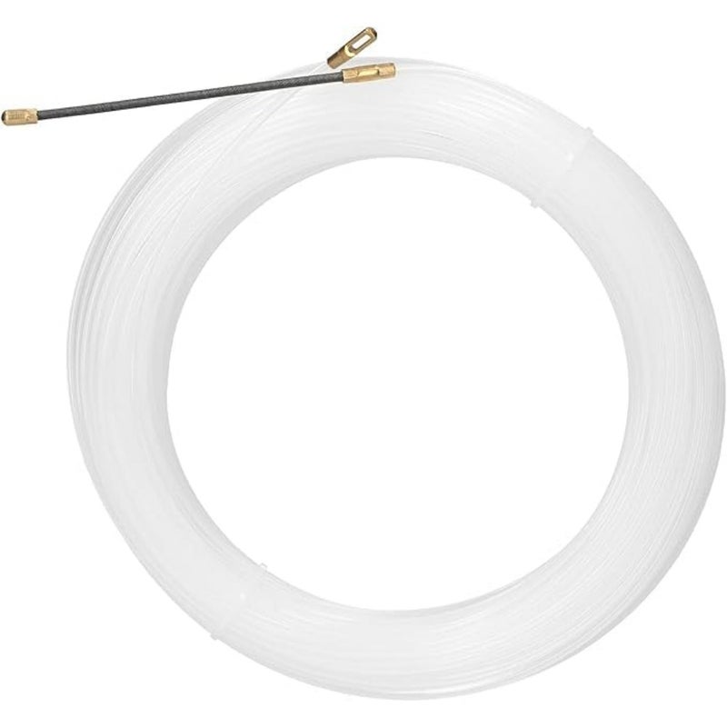 4MM X 20M Fish Tape Wire Puller Cable, ABS Plastic Wire Threader for Drywall, Ceiling, Conduit - Image 1