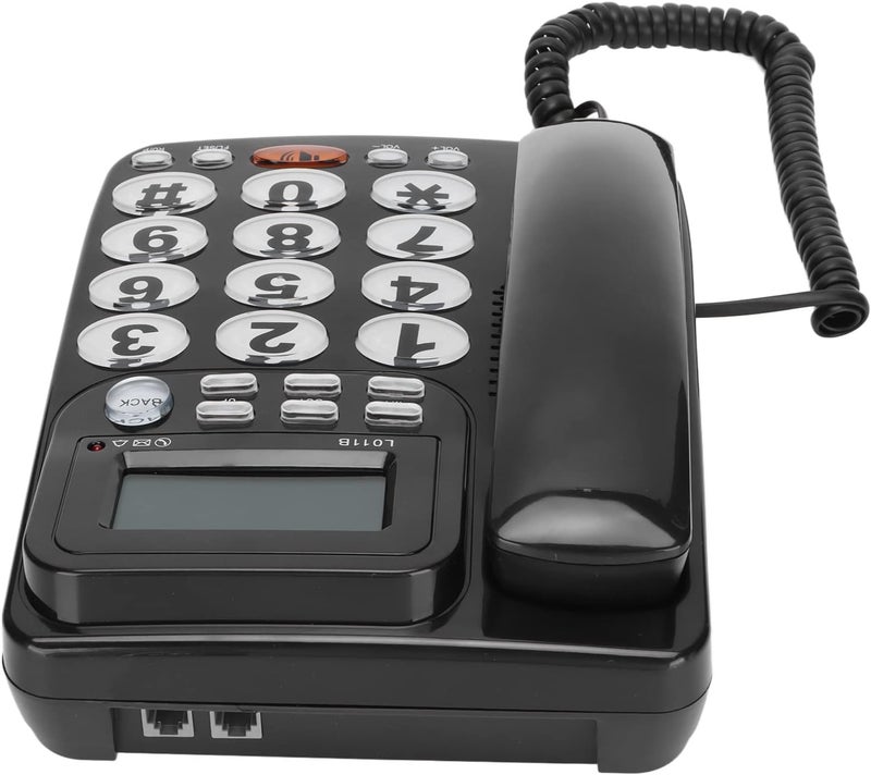 Corded Desk Telephone with Caller ID, Large Buttons and Tilt Display, Adjustable Volume Landline Phone for Home Office Hotel Rooms - Image 3