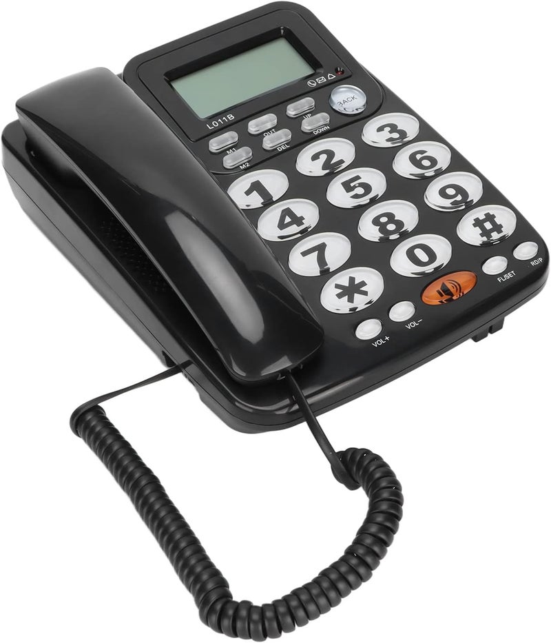 Corded Desk Telephone with Caller ID, Large Buttons and Tilt Display, Adjustable Volume Landline Phone for Home Office Hotel Rooms - Image 2