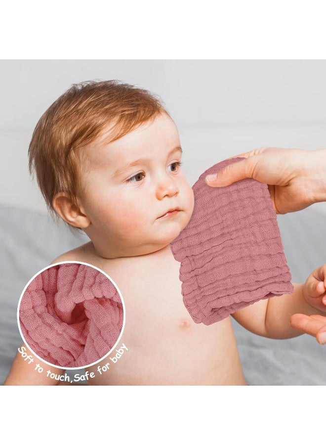 Looxii 6 Pack 100% Cotton Baby Wash Cloths - Image 3