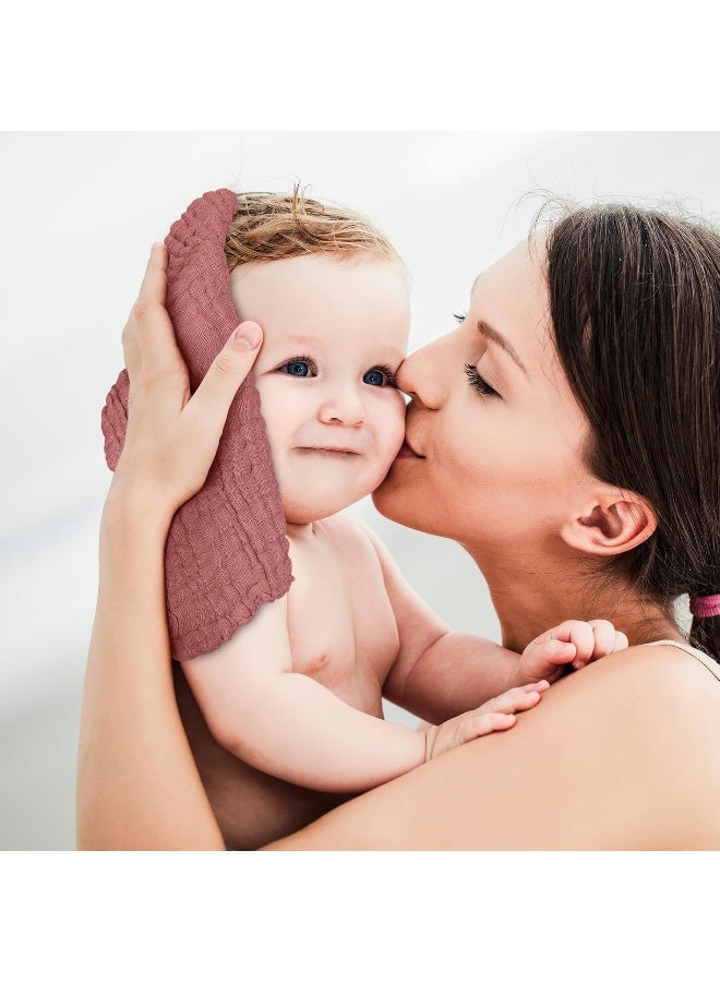 Looxii 6 Pack 100% Cotton Baby Wash Cloths - Image 4