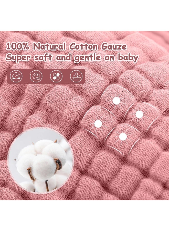 Looxii 6 Pack 100% Cotton Baby Wash Cloths - Image 2