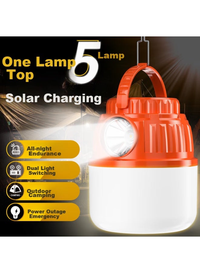 SHENYU Shenyu Camping Light, Solar-powered Rechargeable Lamp, Outdoor Tent Light, Hanging Lamp, Horse Lamp, Long-lasting Battery Life  - Image 2
