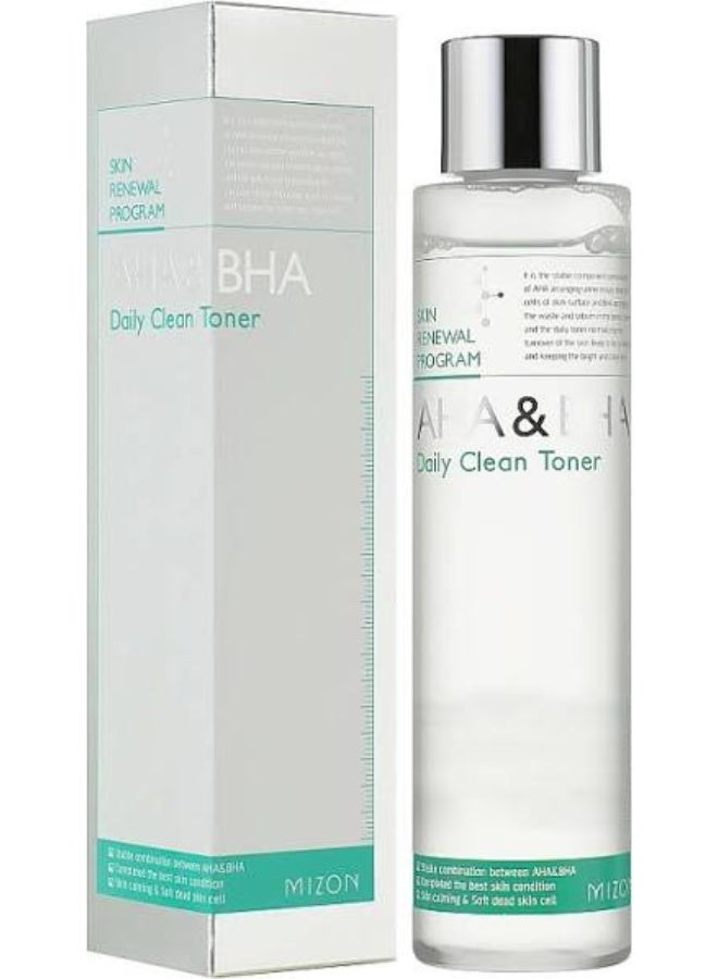 Mizon Skin Renewal Program AHA & BHA Daily Clean Toner 150ml - Image 2