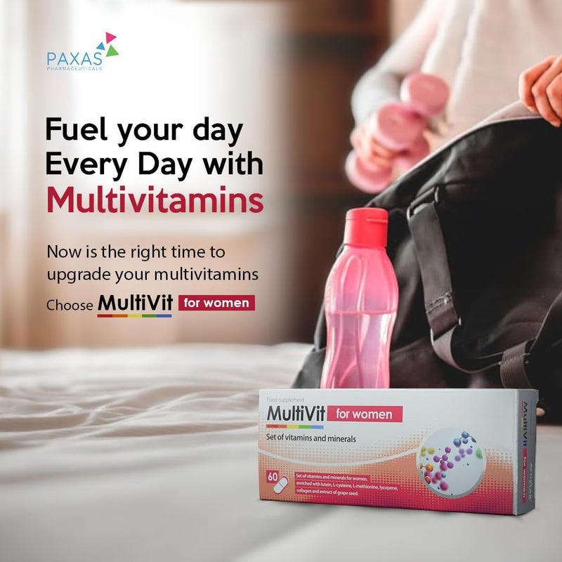 Activlab Pharma MultiVit for Women - Complete Set of Vitamins and Minerals with Collagen and Herbal Extracts - 60 Capsules - Image 3