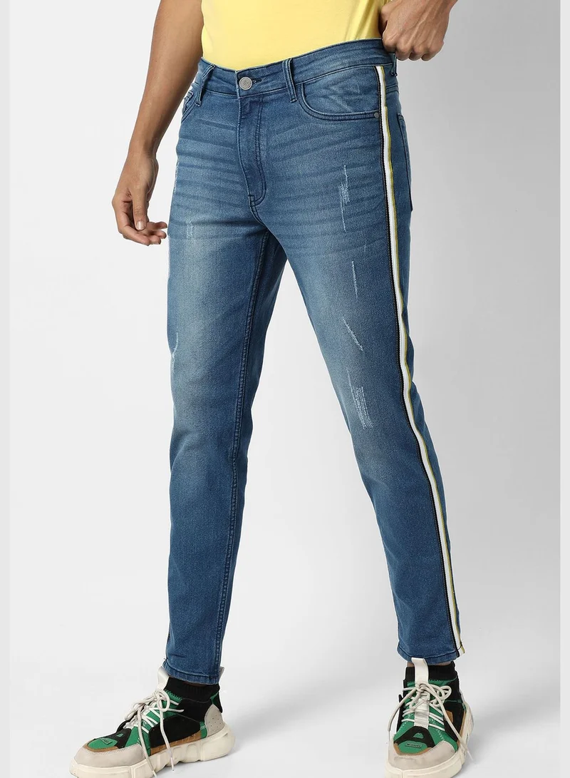 Campus Sutra Men's Light-Washed Denim Jeans