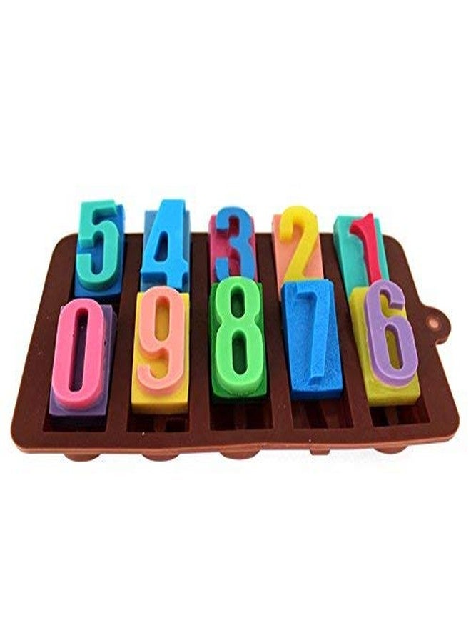NF Noble Foods Silicone Number Shape Chocolate Mould for Birthday Cake Decoration - 0 1 2 3 4 5 6 7 8 9 - Image 2