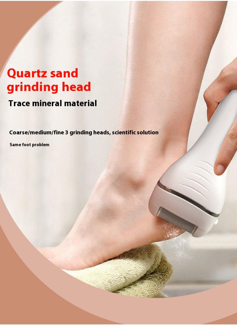 ETG Electric Callus Remover for Feet Rechargeable Pedicure Tools Foot Care Feet File 10 in 1 Callous Remover Kit for Remove Cracked Heels and Dead Skin with 3 Roller Heads 2 Speed Battery Display  - Image 2