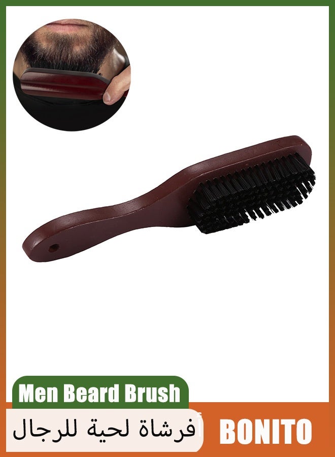 بونيتو الرجال فرشاة اللحية ، خشبية شعر ناعم للغاية فرشاة اللحية المهنية فرشاة حلاقة فرشاة حلاقة فرشاة تصفيف اللحية الاستمالة للعناية اليومية - Image 1