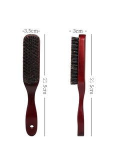 BONITO Men Beard Brush,Wooden Extra Soft Hair Professional Beard Brush Hairbrush Shaving Brushes Beard Grooming Styling Brush for Daily Care  - Image 4