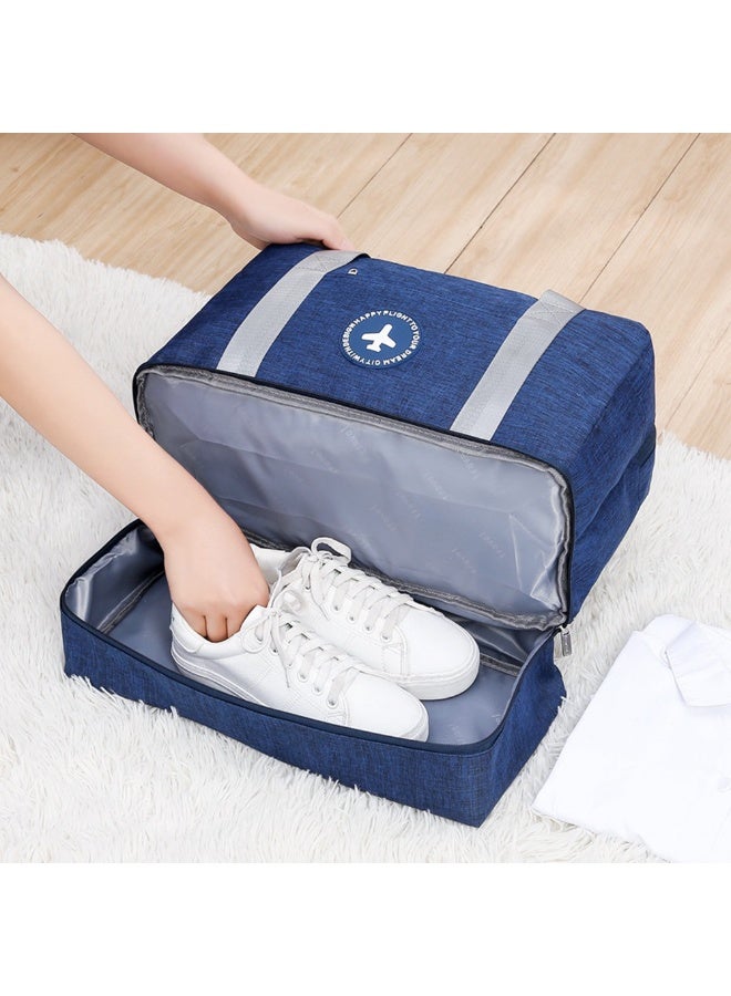 Double-layer Portable Travel Bag With Shoes Compartment Waterproof Lightweight Carry-on Bag For Fitness Holiday Swimming Dry-wet Separation Sport Duffel Bag - Image 5