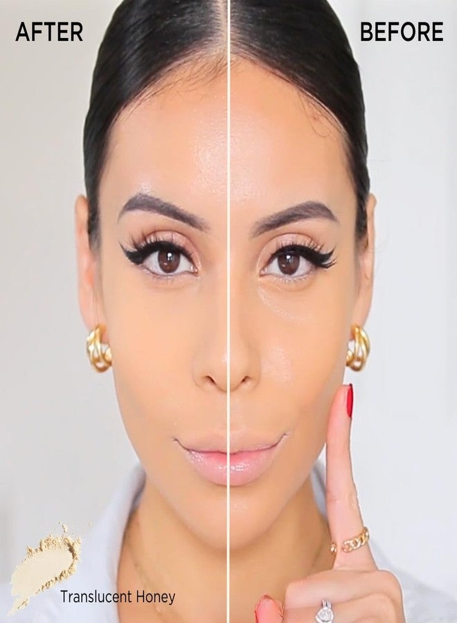 HALEYS Re-touch Setting Powder VEGAN + CRUELTY-FREE, Ultra-Blurring, Lightweight, Non-Caking, Nourishes, Smoothens for Filter-Like Finish, Soft Focus Translucent Loose Powder (Honey Shade) - Image 2