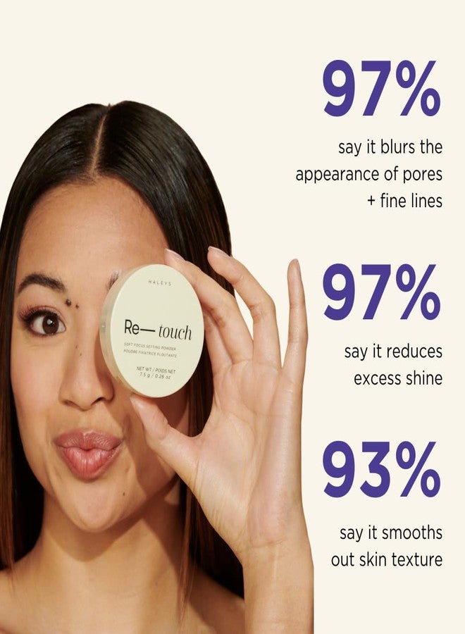 HALEYS Re-touch Setting Powder VEGAN + CRUELTY-FREE, Ultra-Blurring, Lightweight, Non-Caking, Nourishes, Smoothens for Filter-Like Finish, Soft Focus Translucent Loose Powder (Honey Shade) - Image 5