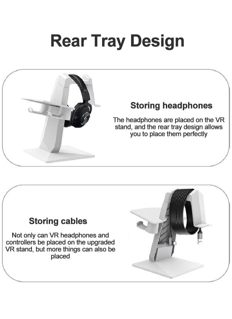 Flash Hawk - VR Headset Holder VR Display Stand for Oculus Quest 2/PSVR2 Black - Image 1